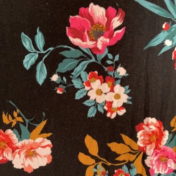 Relisted Loft dress floral print with cut out in back party event casual 6P - Picture 8 of 13